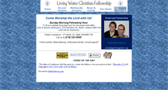 Desktop Screenshot of getlivingwater.org