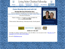 Tablet Screenshot of getlivingwater.org